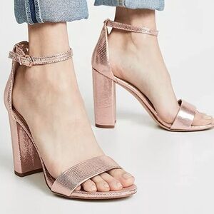 Sam Edelman Rose Gold Block Heels